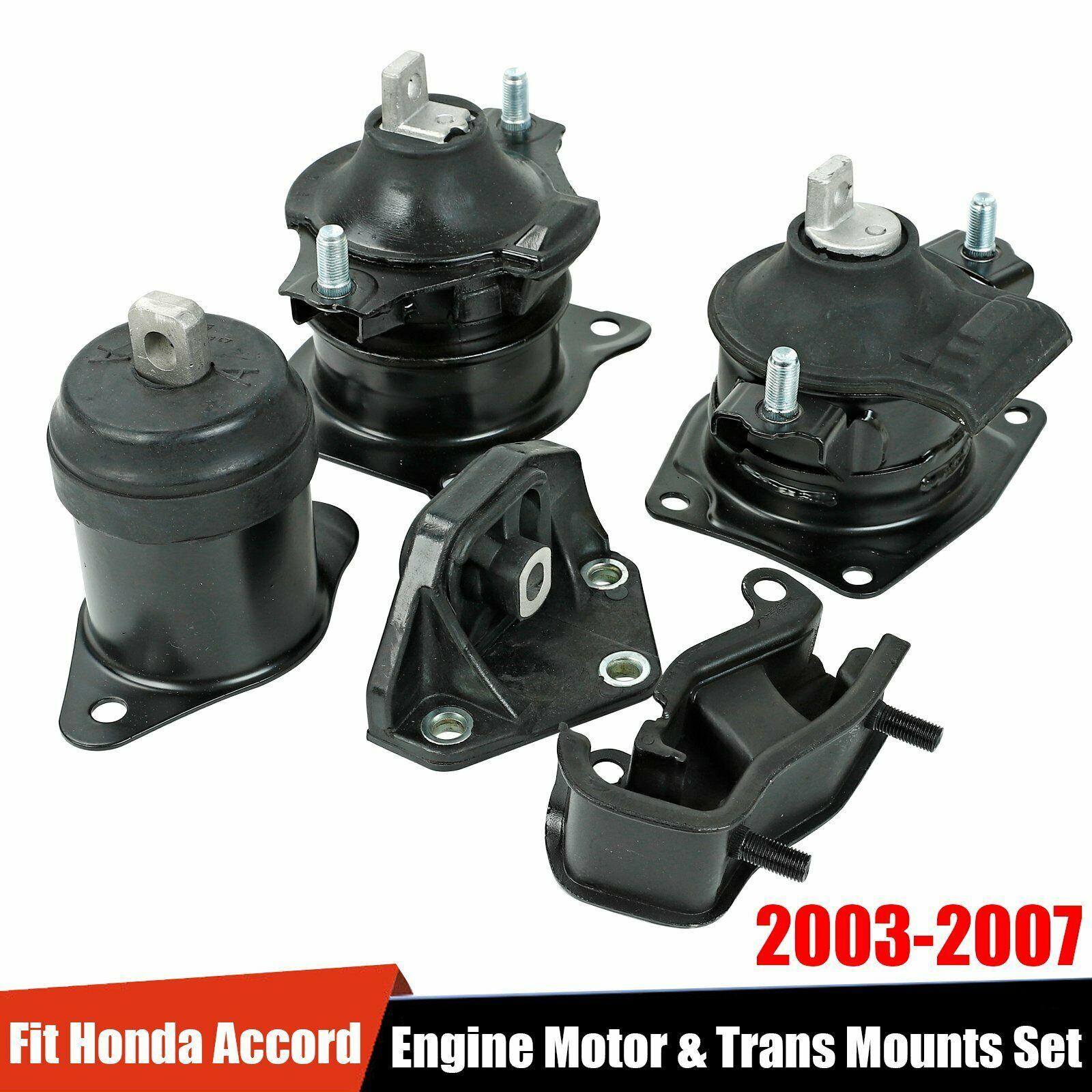 6PCS Engine Motor & Trans Mounts Set For 2003-2007 Honda Accord