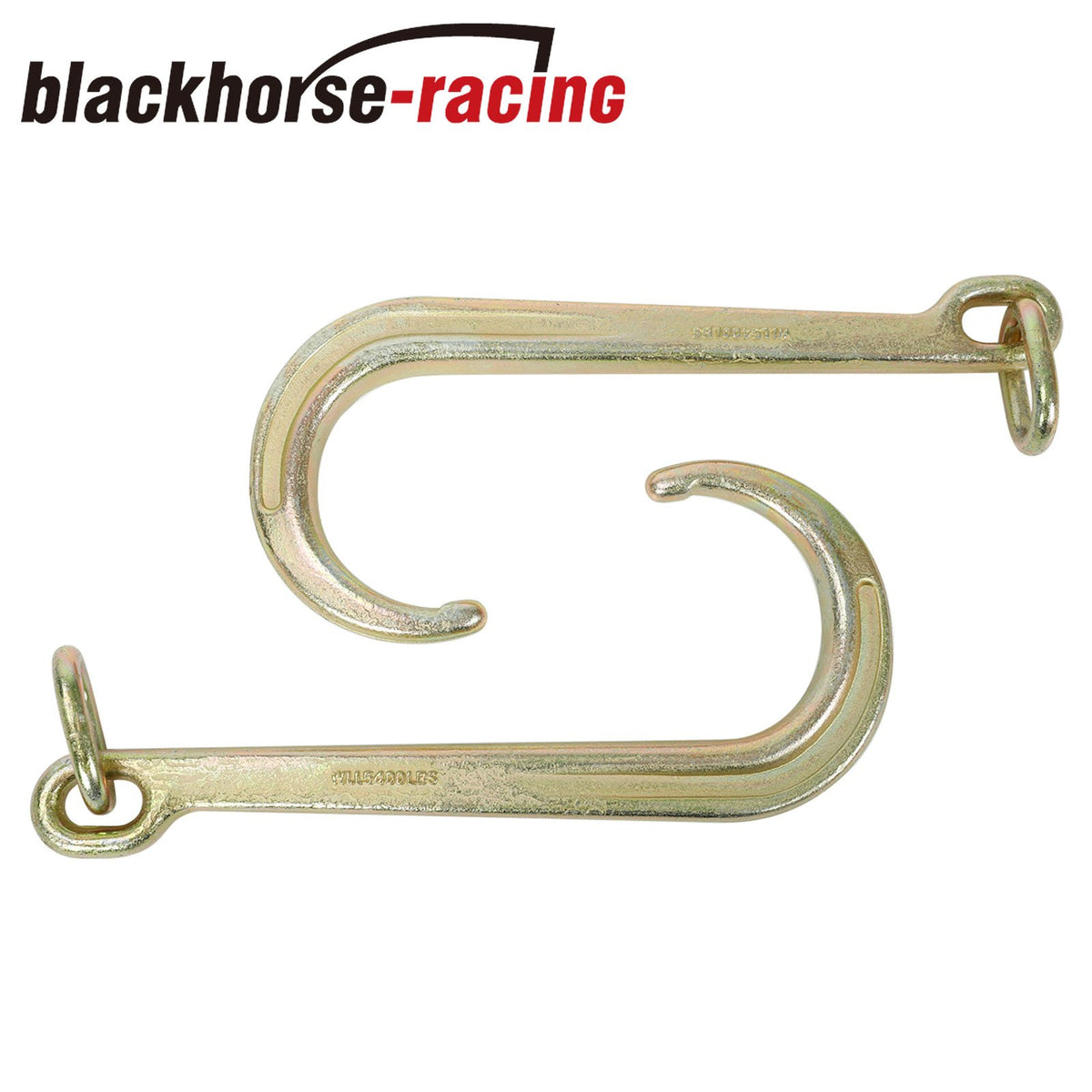 2)15 J Hook with Chain Link Grade 70 Tow Axle Strap Wrecker