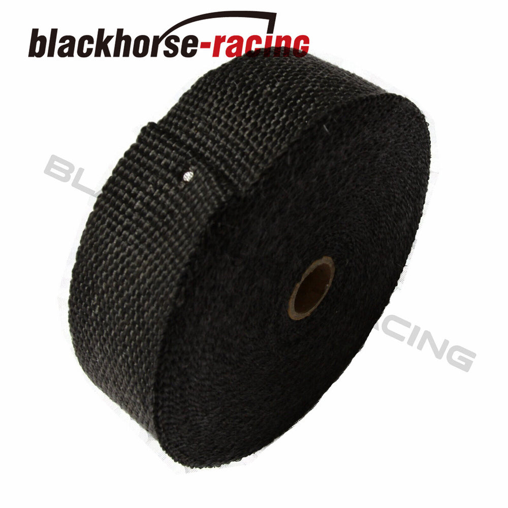 
                  
                    2PCS Black 2"X50ft Header Manifold Exhaust Wrap Fiberglass Roll 20 Ties &Gloves
                  
                