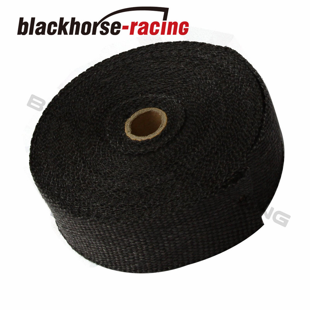 
                  
                    2PCS Black 2"X50ft Header Manifold Exhaust Wrap Fiberglass Roll 20 Ties &Gloves
                  
                