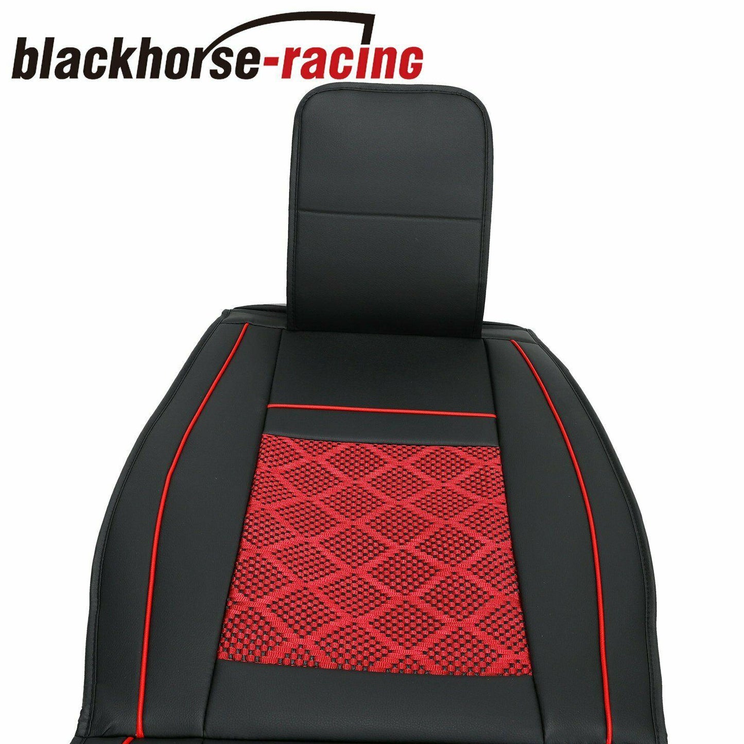 
                  
                    Front + Rear 5-Seat SUV Seat Cover Cooling Mesh PU Leather Car Cushion w/Pillow - www.blackhorse-racing.com
                  
                