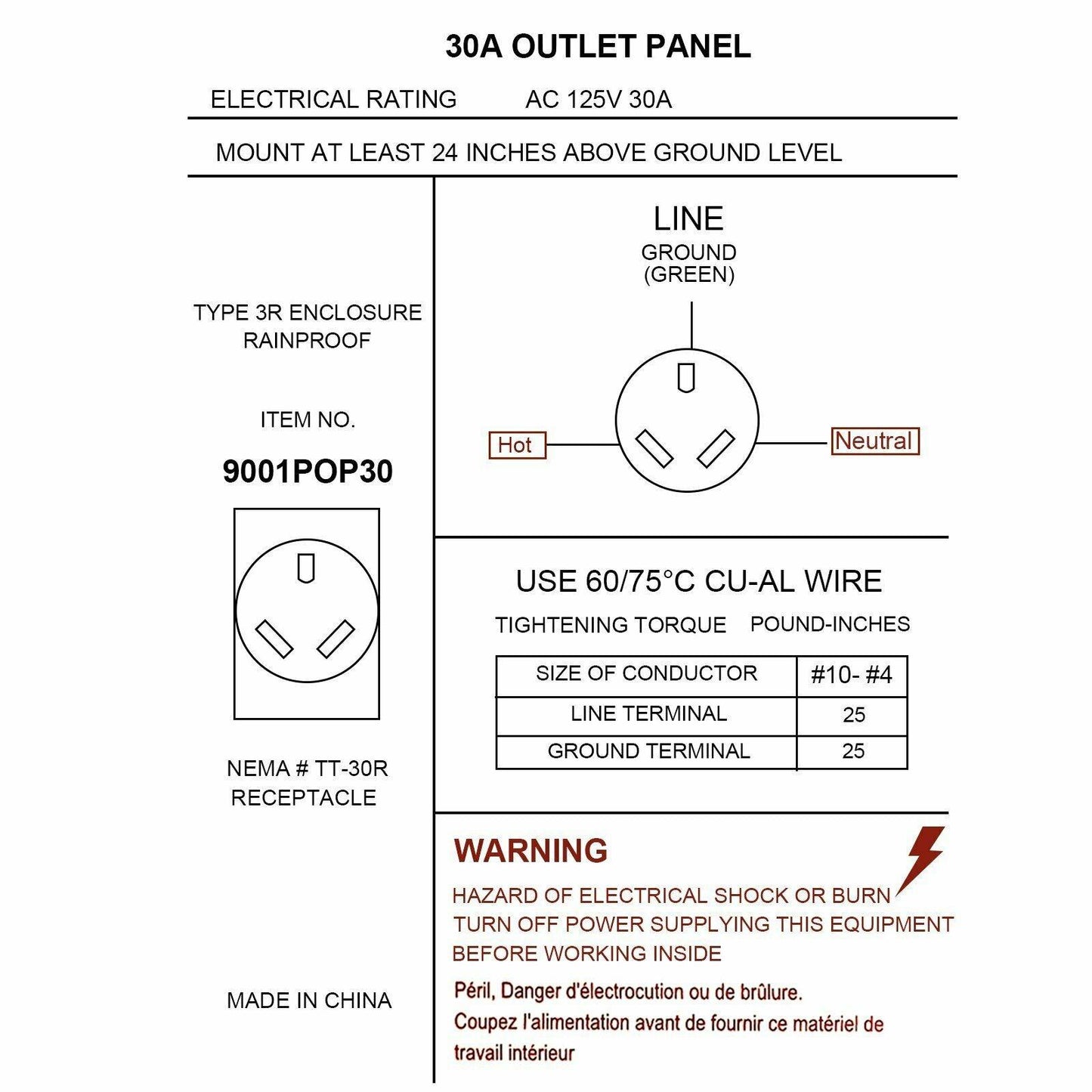 
                  
                    RV Hookup Power Outlet Circuit Breaker Receptacle Box Rainproof Enclosure 50 Amp - www.blackhorse-racing.com
                  
                