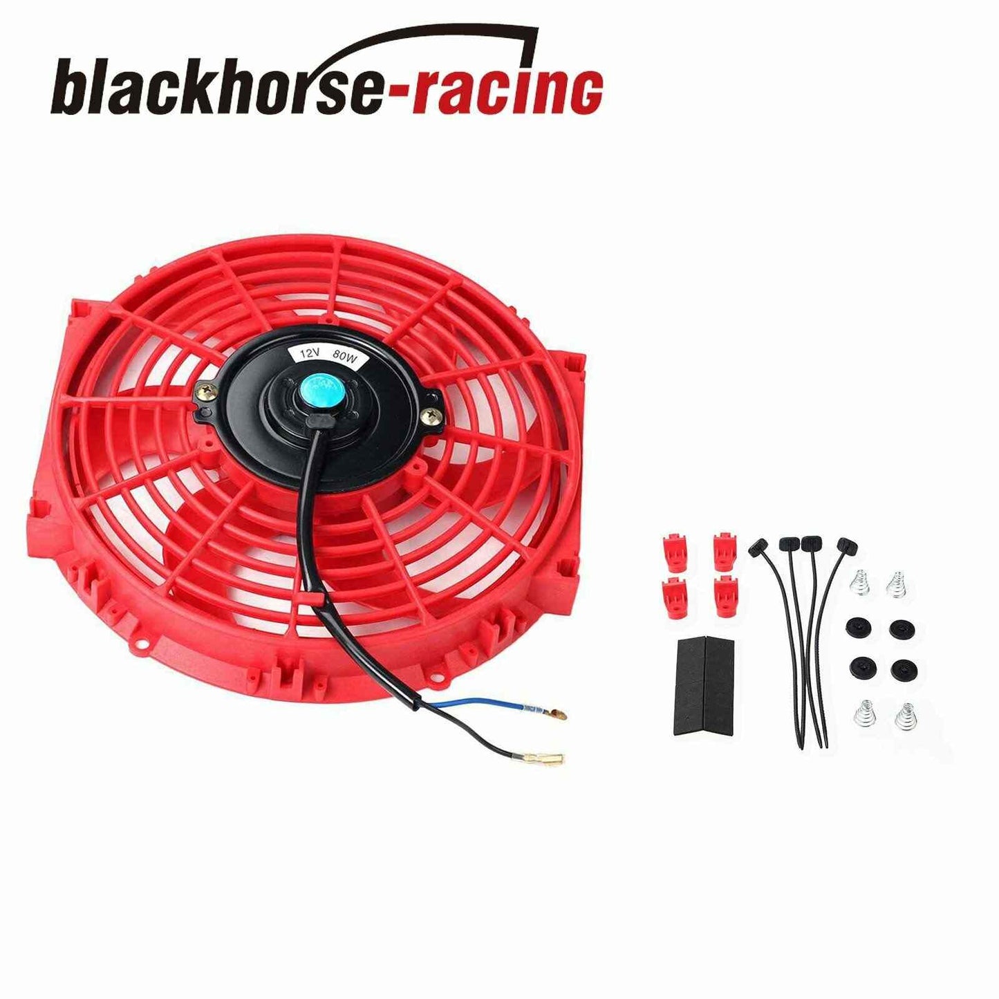 
                  
                    Electric Radiator 10'' Cooling Fan Red & 3/8" Probe Ground Thermostat Switch Kit
                  
                