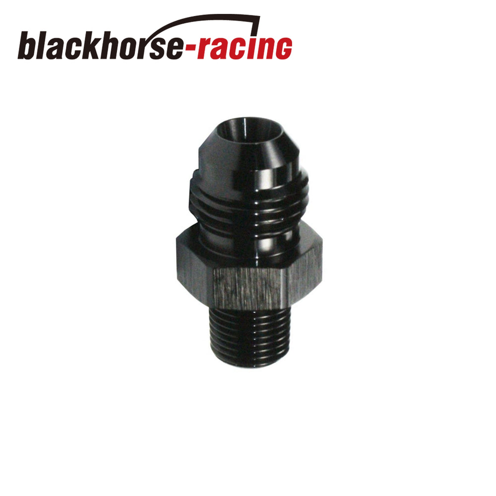 Straight Adapter 6 AN to 1/8 NPT Fitting Black HIGH QUALITY!