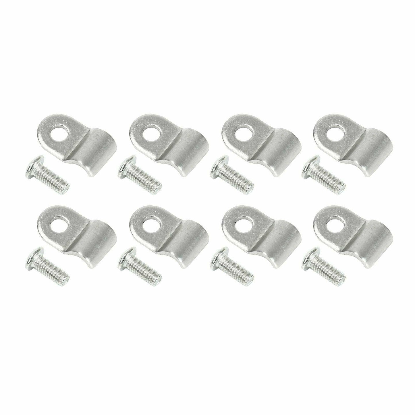 16pc 3/16" Brake Line Clamps Clips W/Screws Street Rod Rat Rod Hot Rod - www.blackhorse-racing.com