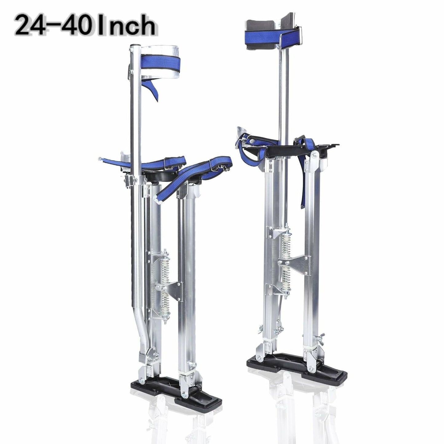 Silver Tool Stilt 24-40 Inch Drywall Stilts Aluminum For Taping Painting Painter - www.blackhorse-racing.com