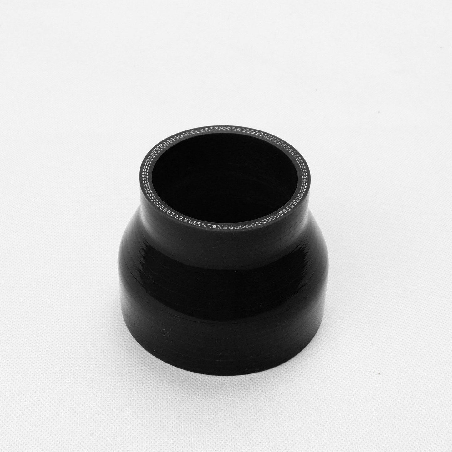 3" to 4" Black 76 -102 mm Straight Silicone Hose Reducer Turbo Coupler - www.blackhorse-racing.com