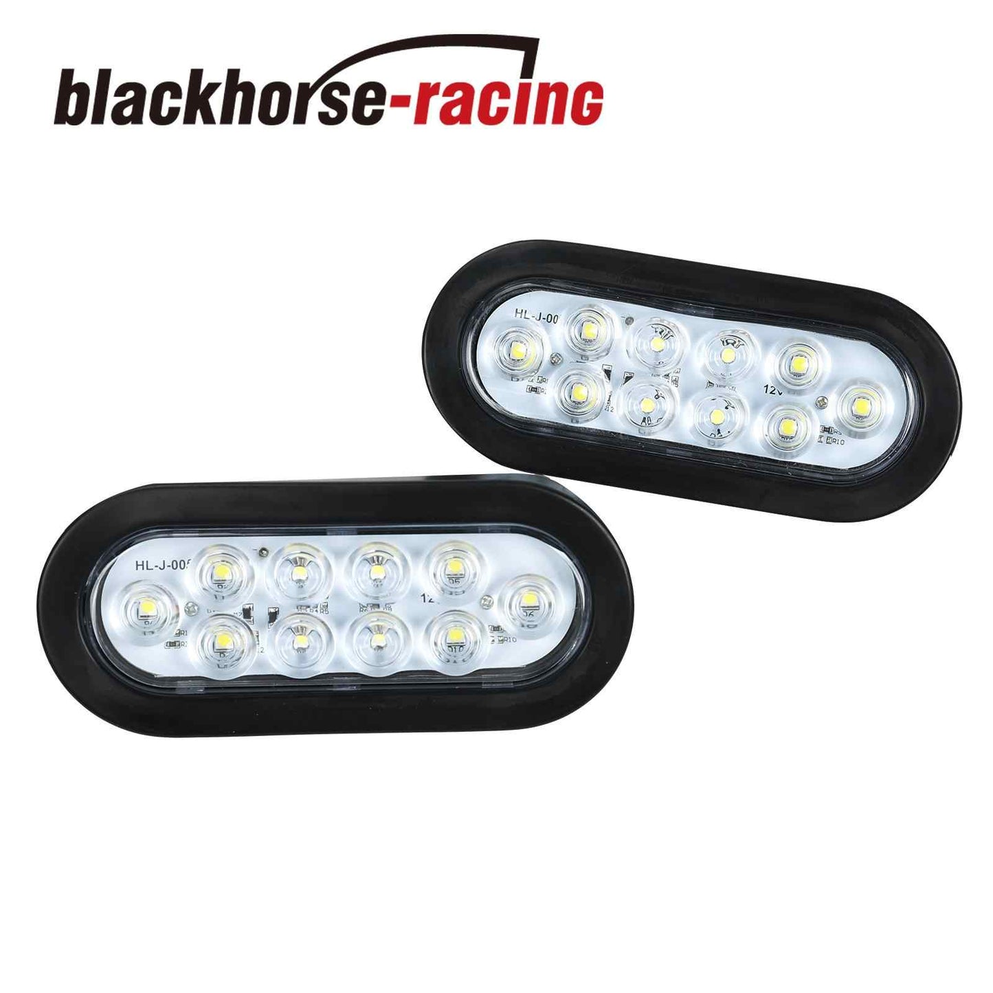 
                  
                    4x 6" Oval White 10 LED Reverse Backup Trailer Truck Light High Low Brightness
                  
                