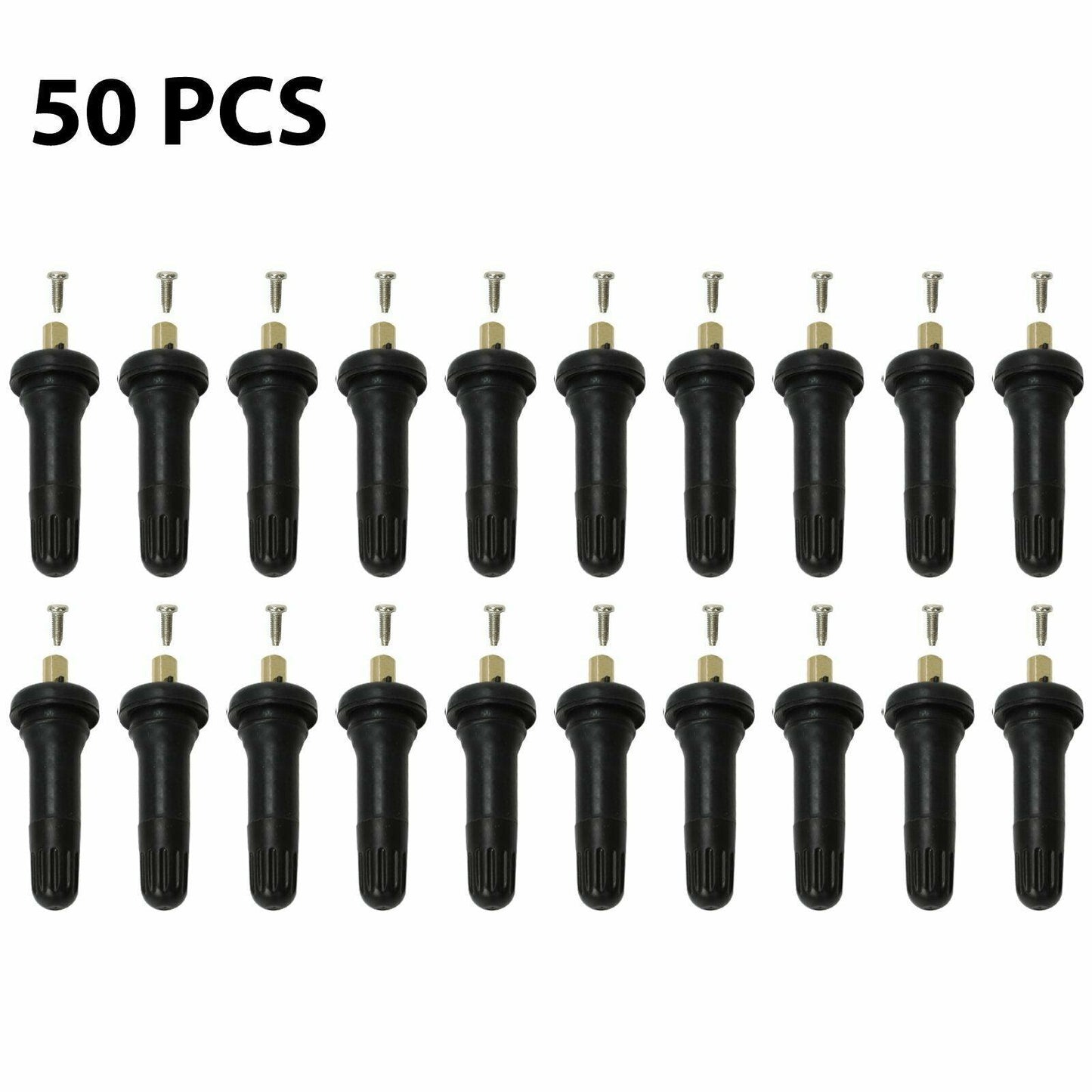 50pcs Rubber Wheel Rim TPMS Tire Pressure Sensor Tire Valve Stem For Chevrolet - www.blackhorse-racing.com