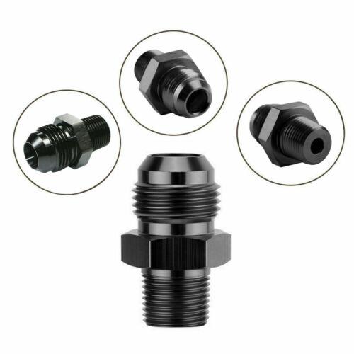 Universal 4 AN to 1/8 NPT Straight Fitting For Fuel Systems Adapter Black - www.blackhorse-racing.com