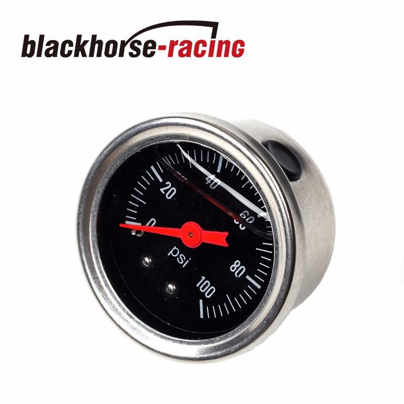 
                  
                    Universal Black Adjustable Fuel Pressure Regulator Gauge with 0-100 PSI New - www.blackhorse-racing.com
                  
                