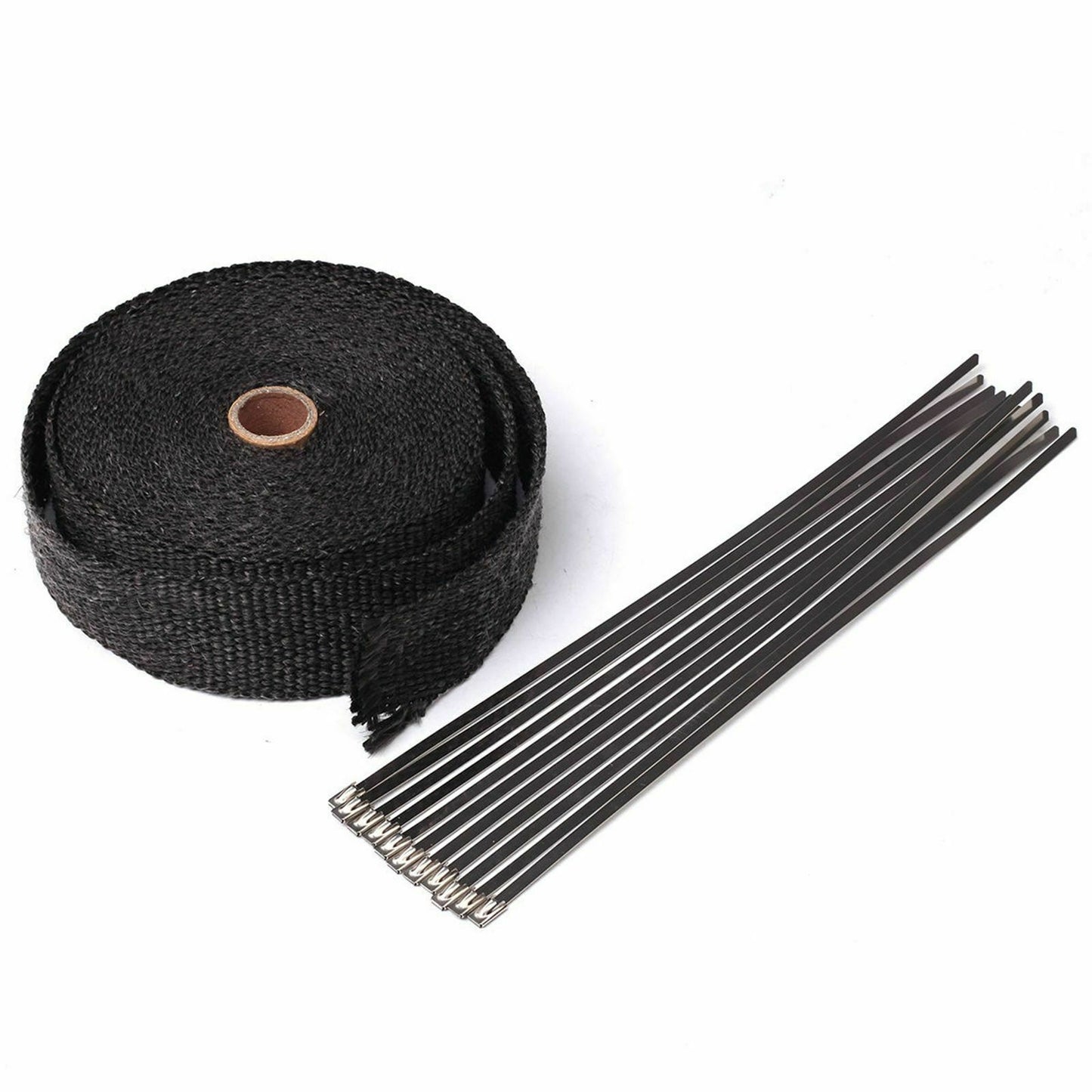 
                  
                    2'' 50Ft Roll Fiberglass Exhaust Header Pipe Heat Wrap Tape +10 Ties Kits Black - www.blackhorse-racing.com
                  
                