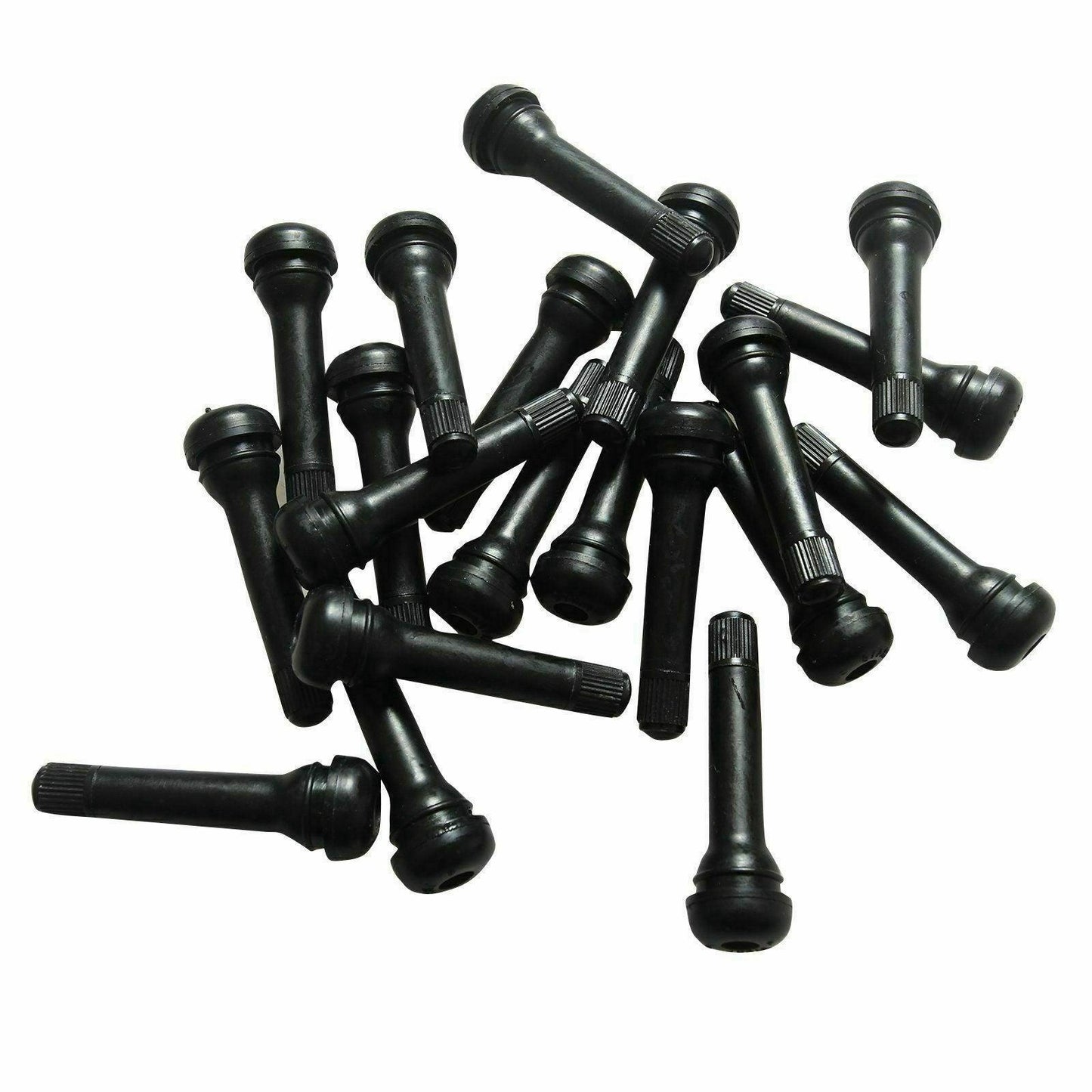 25PCS Black TR418 Valves Standard 2" Snap In Tubeless Rubber Tire Valve Stem - www.blackhorse-racing.com