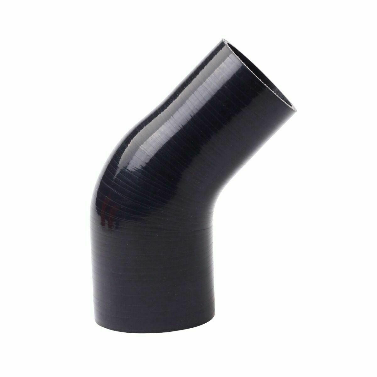 
                  
                    4" to 3 Inch 45 Degree Silicone Pipe Intercooler Coupler Hose Turbo, Black - www.blackhorse-racing.com
                  
                