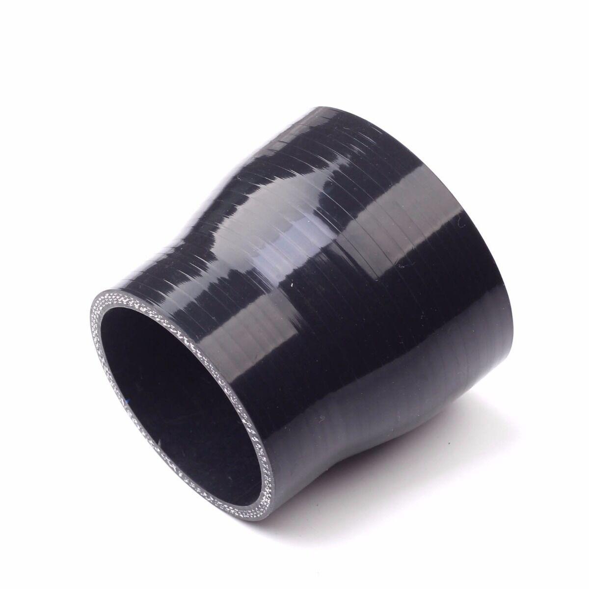 2-2.5" REDUCER 4-PLY BLACK SILICONE HOSE TURBO/INTAKE/INTERCOOLER PIPE COUPLER - www.blackhorse-racing.com