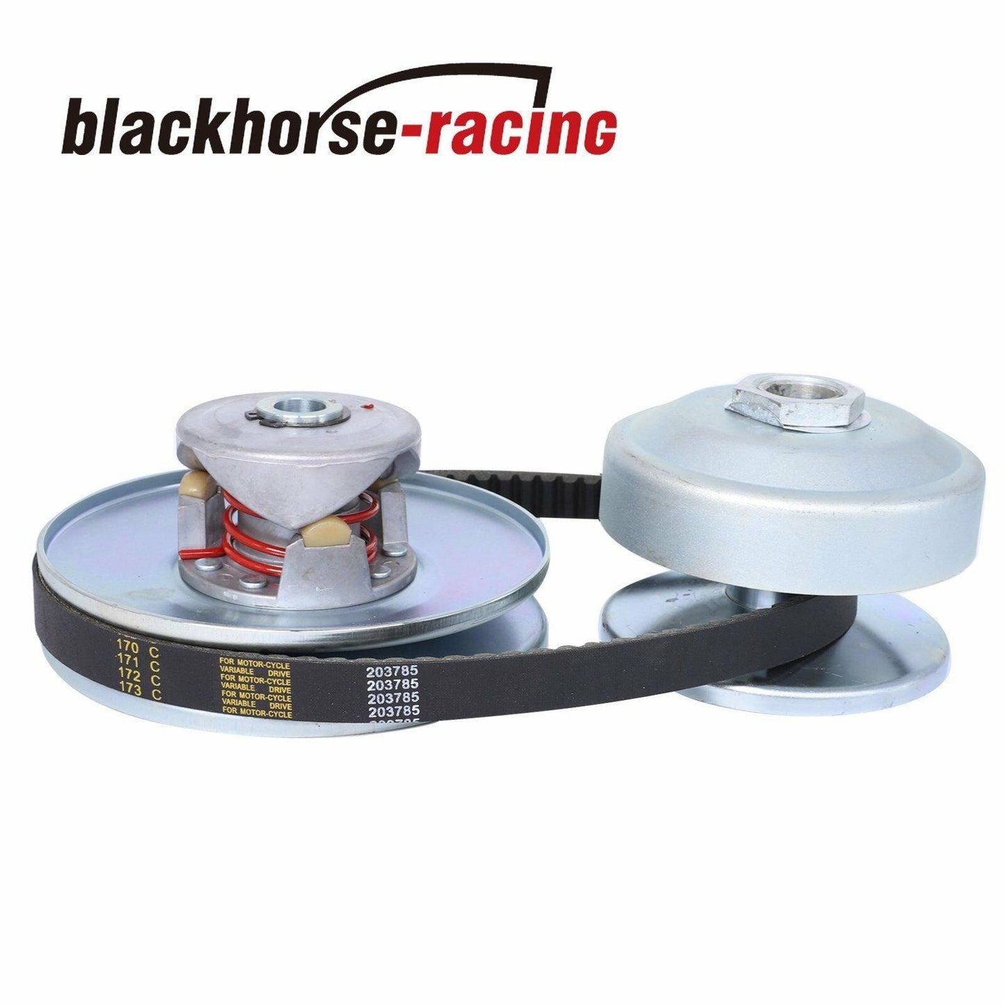 40 Series Torque Converter 3/4" Driven 1" Driver Clutch Pulley with Belt 203785 - www.blackhorse-racing.com