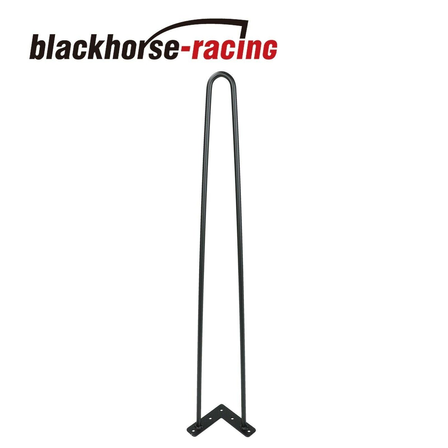 28" Coffee Table Metal Hairpin Legs Solid Iron Bar Black Set of 4 - www.blackhorse-racing.com