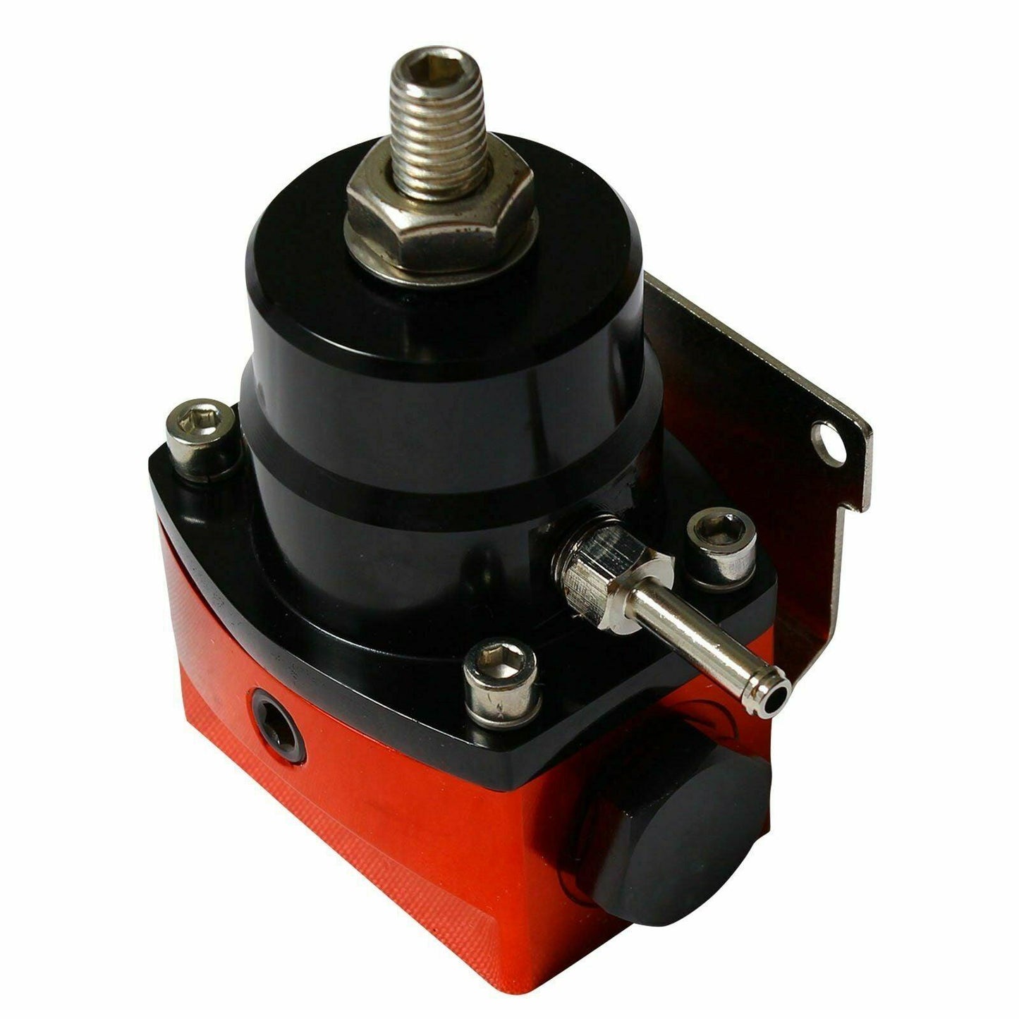 Universal Adjustable Fuel Pressure Regulator Oil 100psi Gauge AN 6 Fitting End - www.blackhorse-racing.com