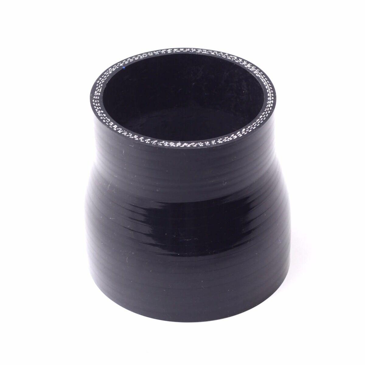 2-2.5" REDUCER 4-PLY BLACK SILICONE HOSE TURBO/INTAKE/INTERCOOLER PIPE COUPLER - www.blackhorse-racing.com