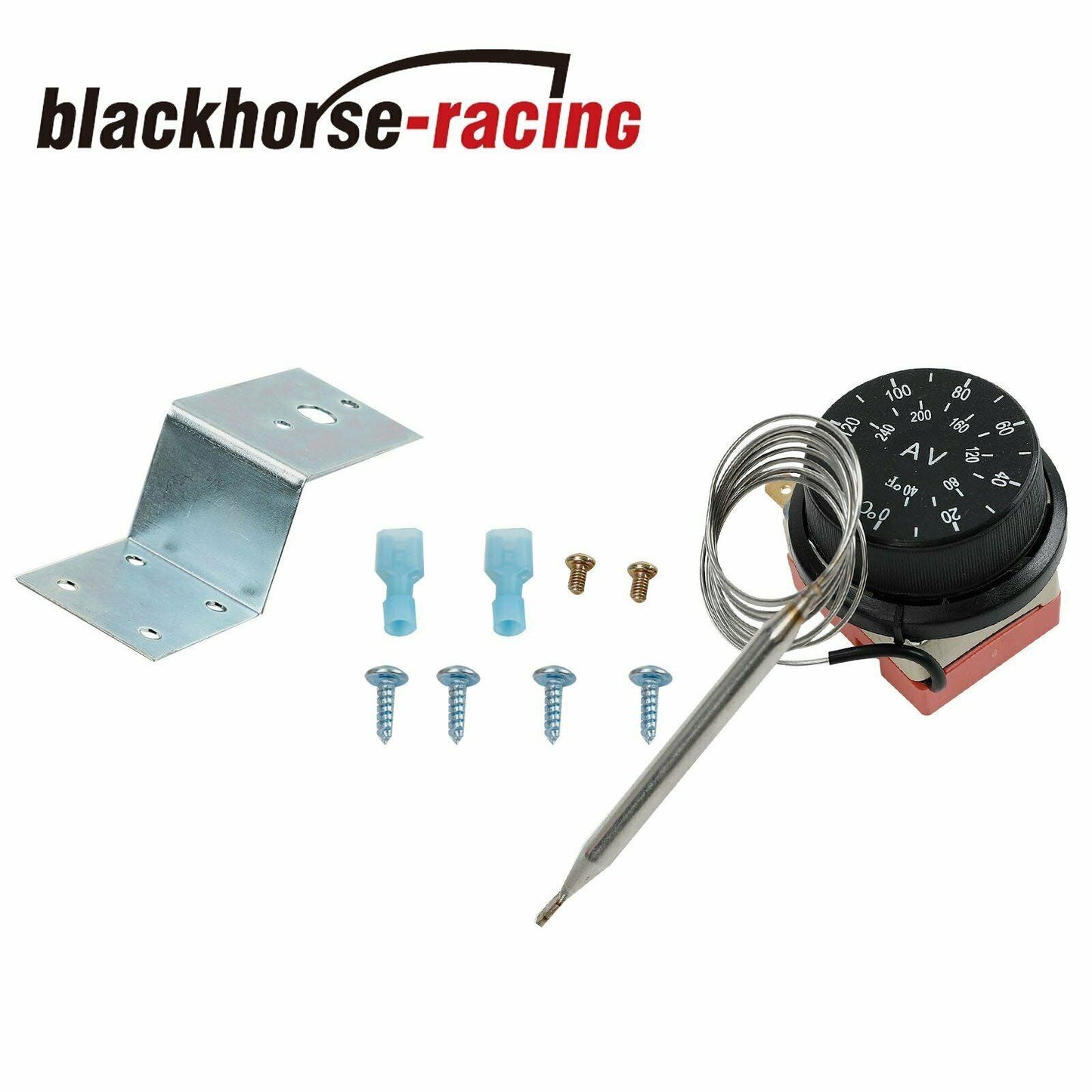 12V ADJUSTABLE AUTOMOTIVE RADIATOR FAN THERMOSTAT SWITCH CAR TEMPERATURE CONTROL - www.blackhorse-racing.com