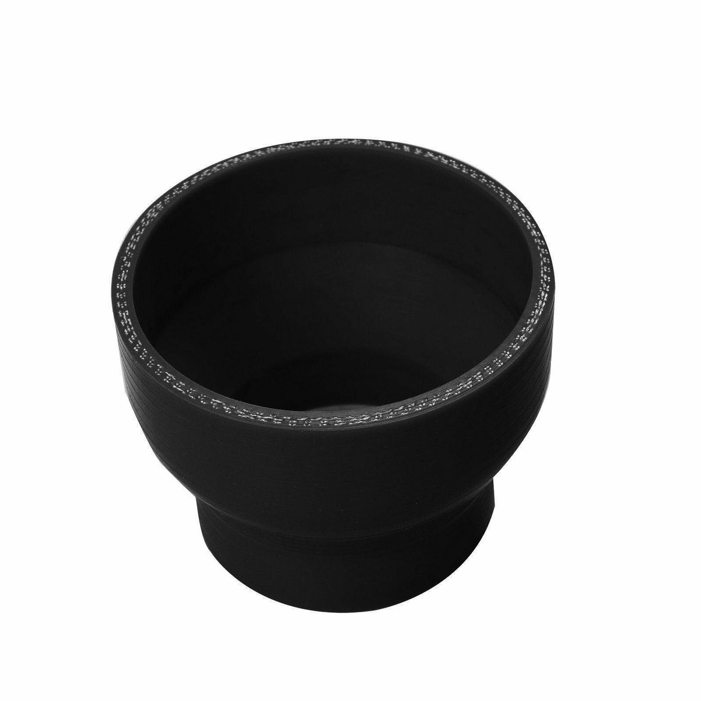 Black 1.75" to 2.5" 45 - 63 mm Straight Silicone Hose Reducer Turbo Coupler - www.blackhorse-racing.com