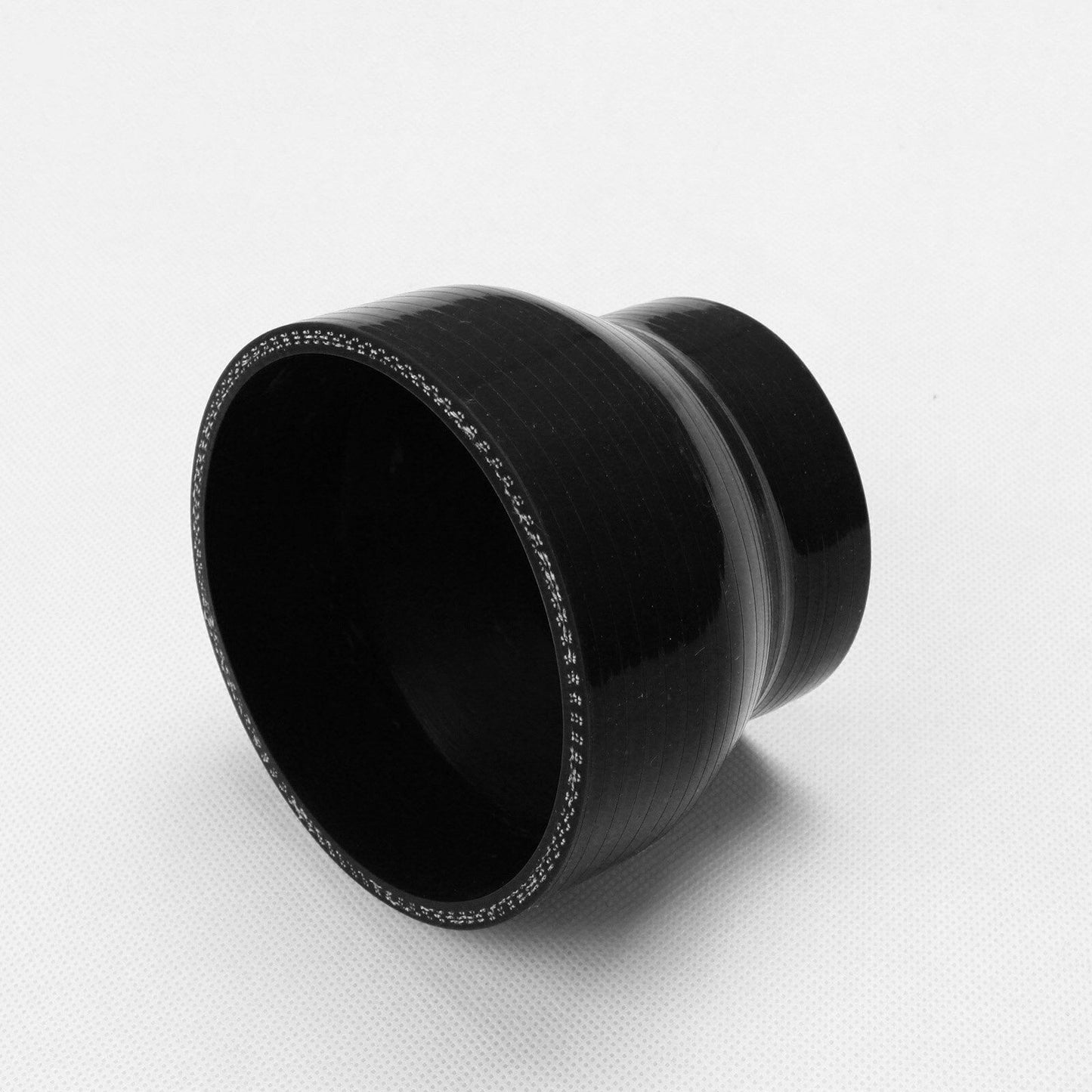 3" to 4" Black 76 -102 mm Straight Silicone Hose Reducer Turbo Coupler - www.blackhorse-racing.com