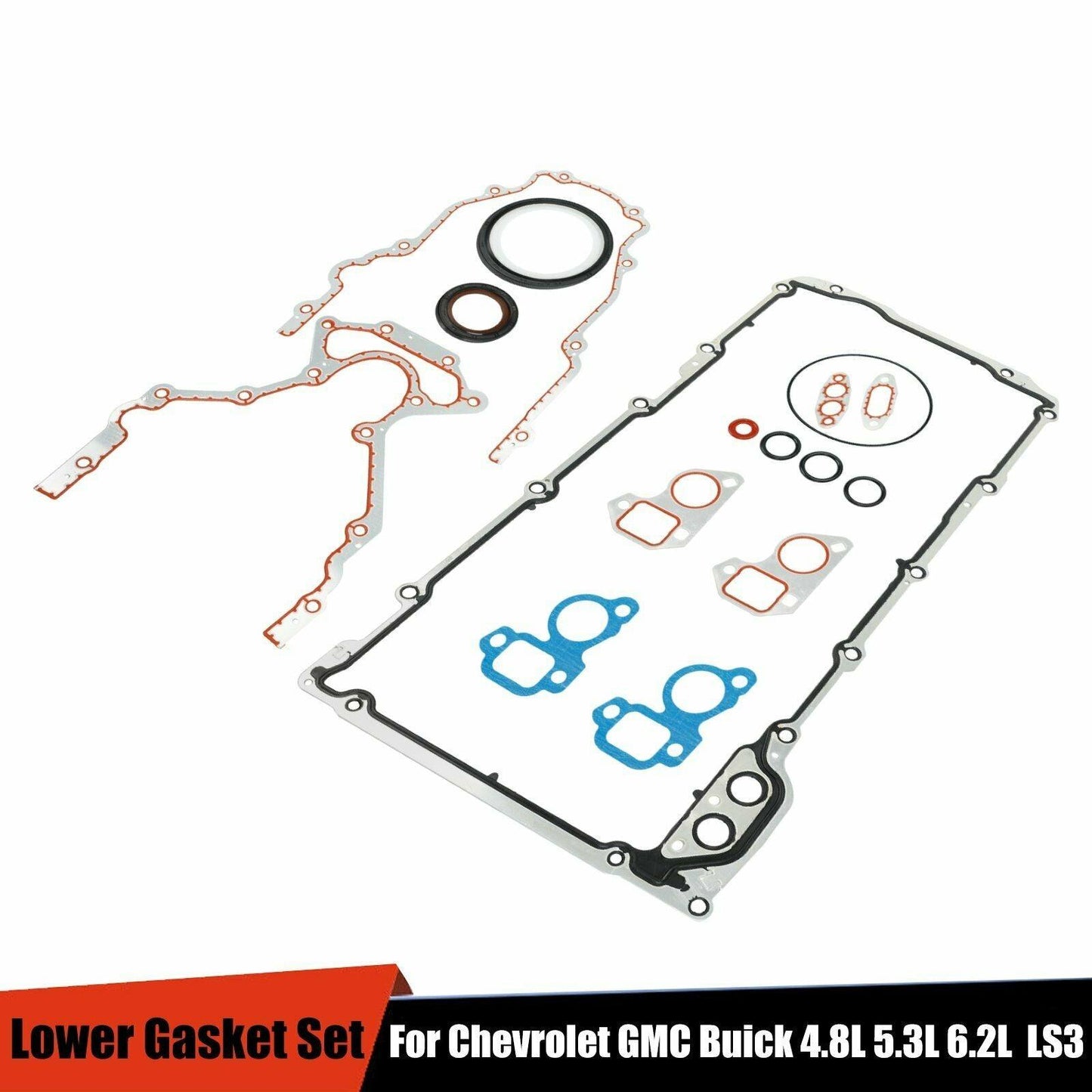 Lower Gasket Set 4.8L 5.3L 6.2L OHV LS3 For Chevrolet For GMC For Buick 08-11 - www.blackhorse-racing.com