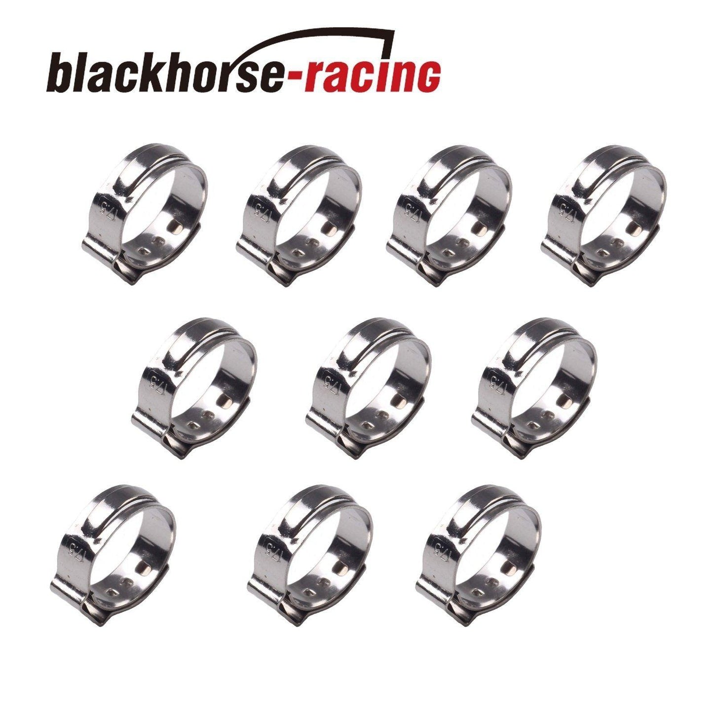 50X 1/2‘’ PEX Clamp Cinch Rings Crimp Pinch Fittings 304 Stainless Steel - www.blackhorse-racing.com