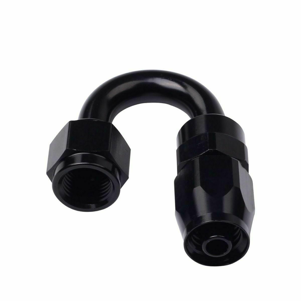 
                  
                    Black AN12 AN-12 180 Degree Swivel Oil/Fuel/Gas Hose Line End Fitting Adapter - www.blackhorse-racing.com
                  
                