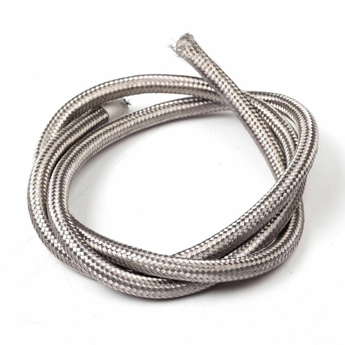 
                  
                    20 Feet AN8 -8AN AN-8 Silver Nylon Stainless Steel Fuel Gas Oil Water Hose Line - www.blackhorse-racing.com
                  
                