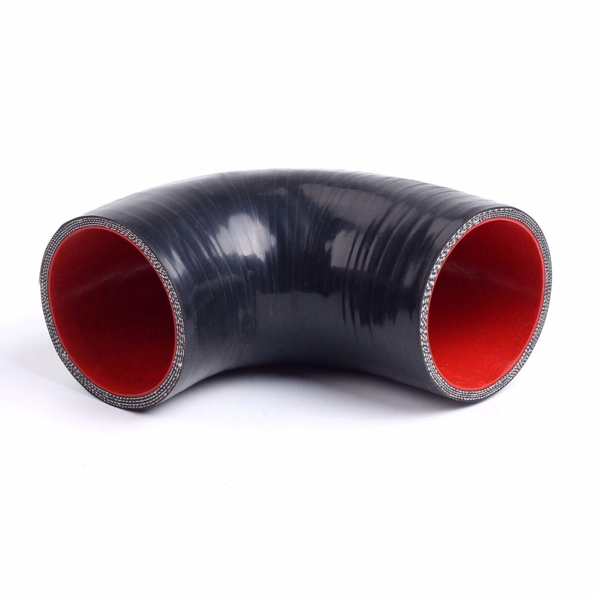 
                  
                    3" 4-PLY 90 DEGREE ELBOW TURBO/INTERCOOLER/INTAKE SILICONE COUPLER HOSE BKRD - www.blackhorse-racing.com
                  
                