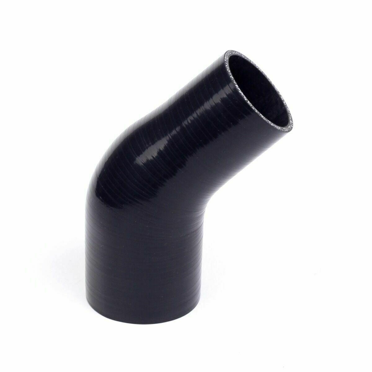 
                  
                    4" to 3 Inch 45 Degree Silicone Pipe Intercooler Coupler Hose Turbo, Black - www.blackhorse-racing.com
                  
                