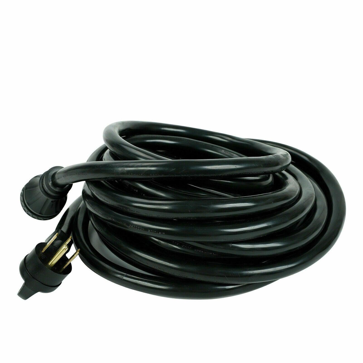 50ft 50Amp RV Power Cord 10 Gauge Trailer Motorhome Camper Supply Exte ...