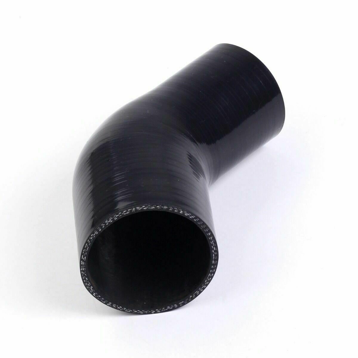 
                  
                    4" to 3 Inch 45 Degree Silicone Pipe Intercooler Coupler Hose Turbo, Black - www.blackhorse-racing.com
                  
                