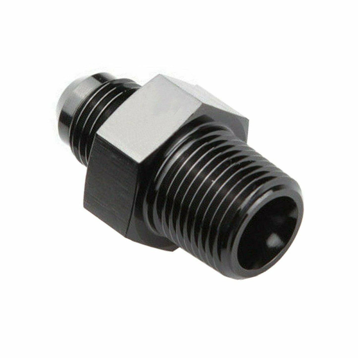 
                  
                    Universal 6 AN to 3/8 NPT Fitting Straight Black For Fuel Oil Hose Black - www.blackhorse-racing.com
                  
                