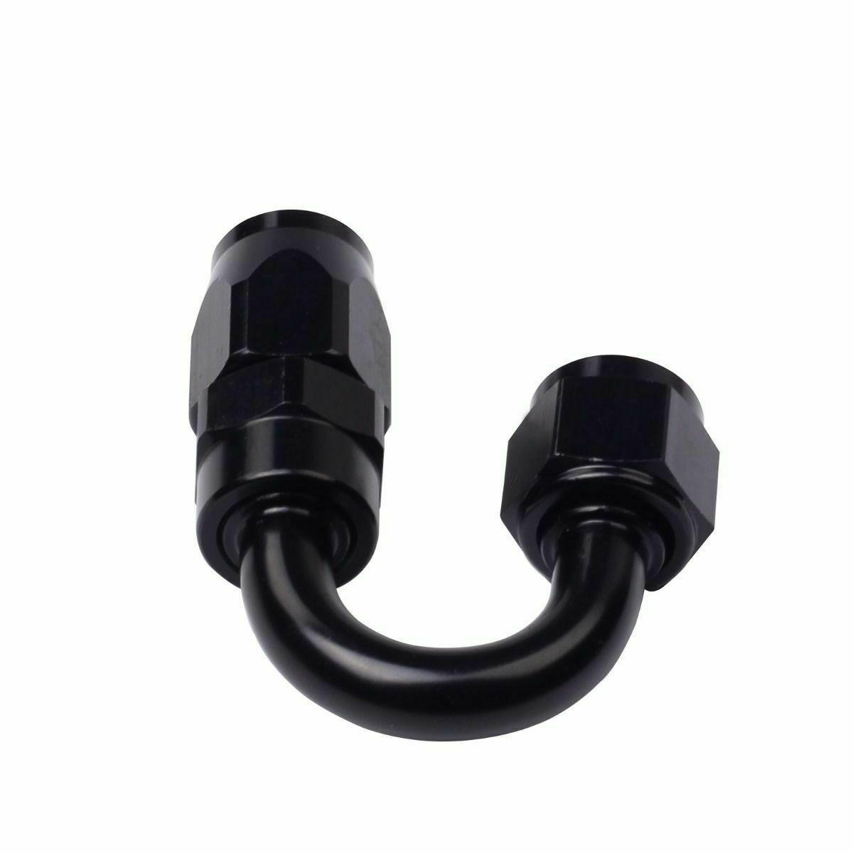 
                  
                    Black AN12 AN-12 180 Degree Swivel Oil/Fuel/Gas Hose Line End Fitting Adapter - www.blackhorse-racing.com
                  
                