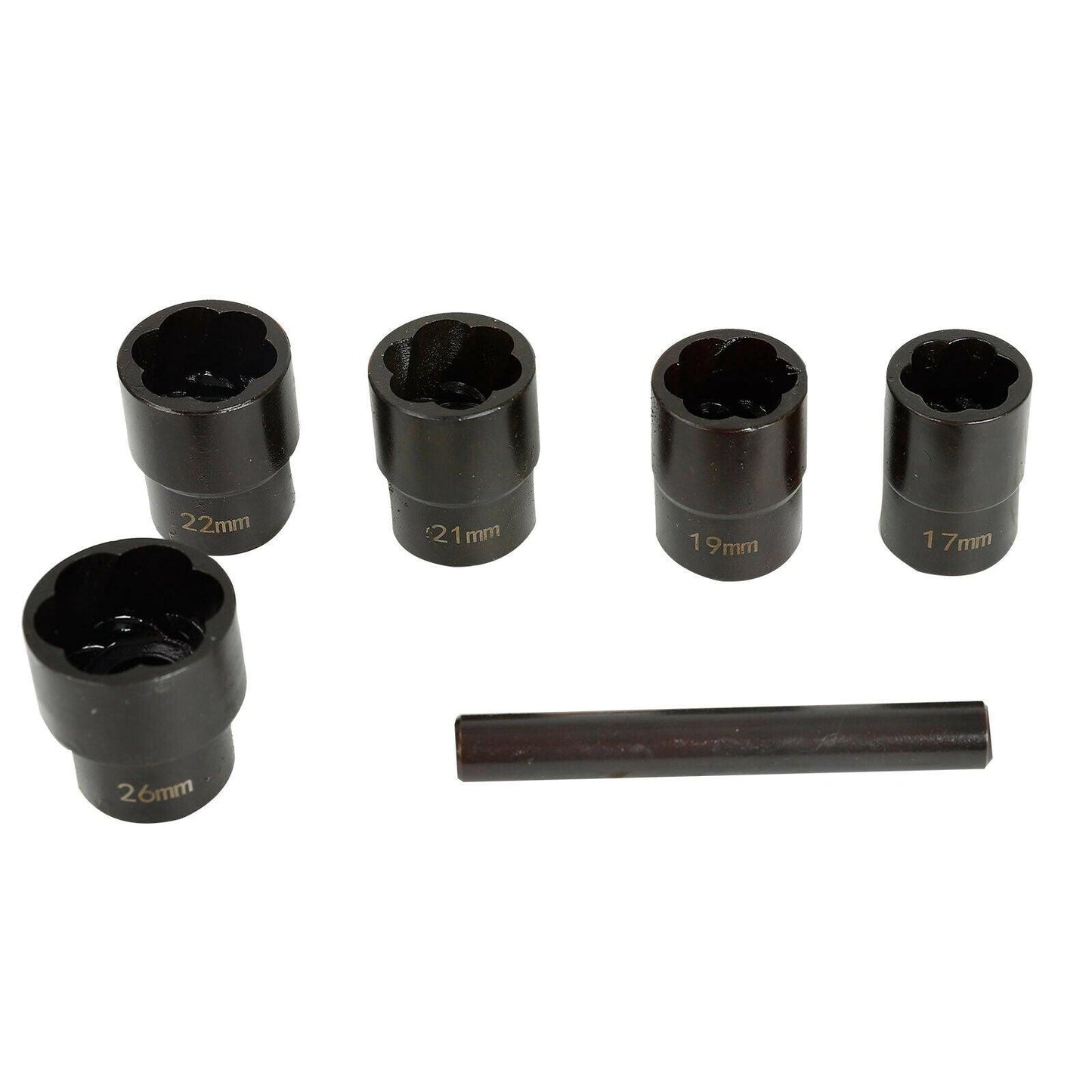 
                  
                    1/2" Drive Twist Socket Set Lug Nut Remover Extractor Tool 17 19 21 22mm - www.blackhorse-racing.com
                  
                