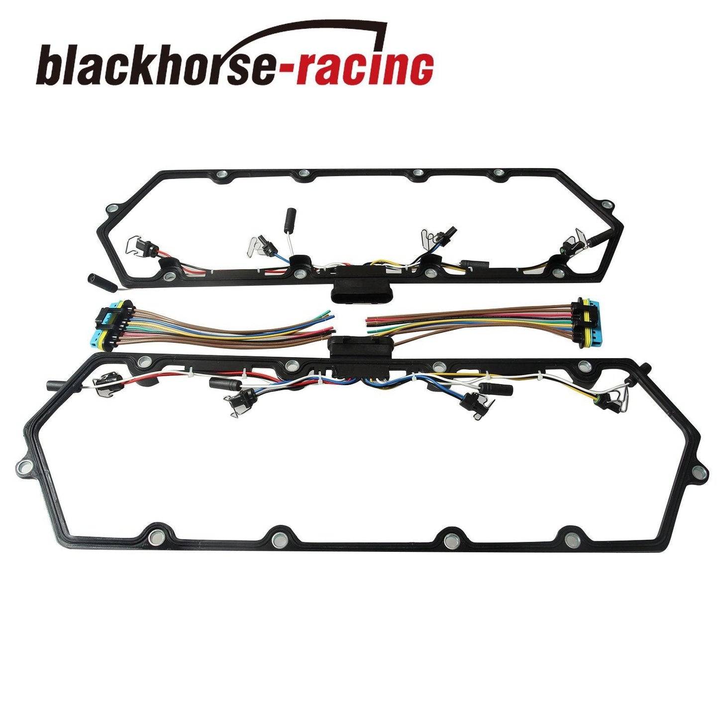 Fits Ford 7.3L V8 Diesel Valve Cover Gasket w/ Injector+Glow Plug Harness Set - www.blackhorse-racing.com