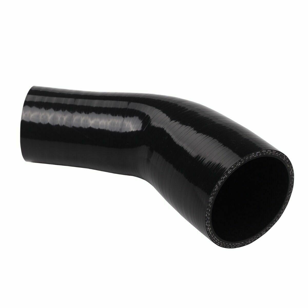 
                  
                    4" to 3 Inch 45 Degree Silicone Pipe Intercooler Coupler Hose Turbo, Black - www.blackhorse-racing.com
                  
                