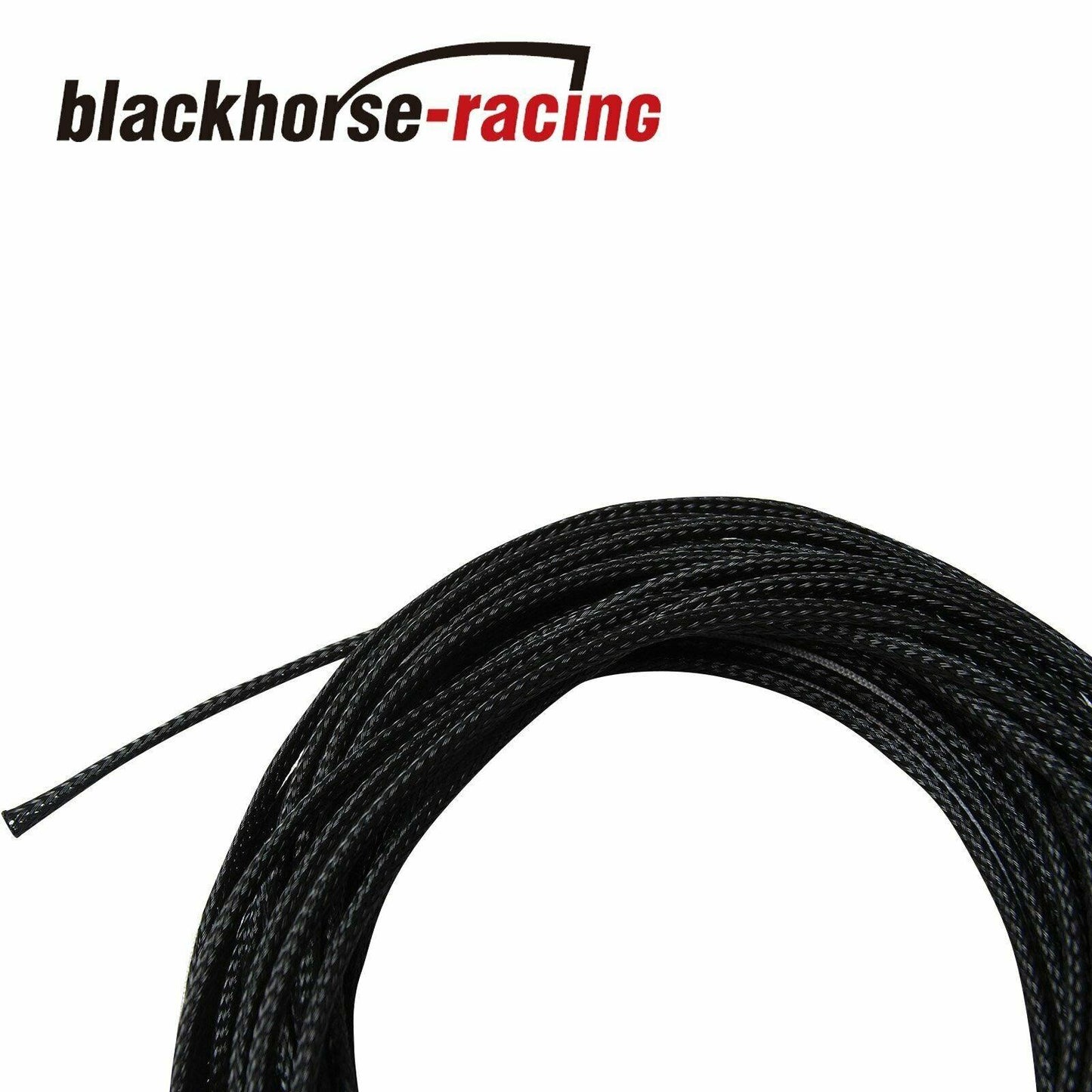 
                  
                    50 FT 1/8" Expandable Wire Cable Sleeving Sheathing Braided Loom Tubing Black - www.blackhorse-racing.com
                  
                