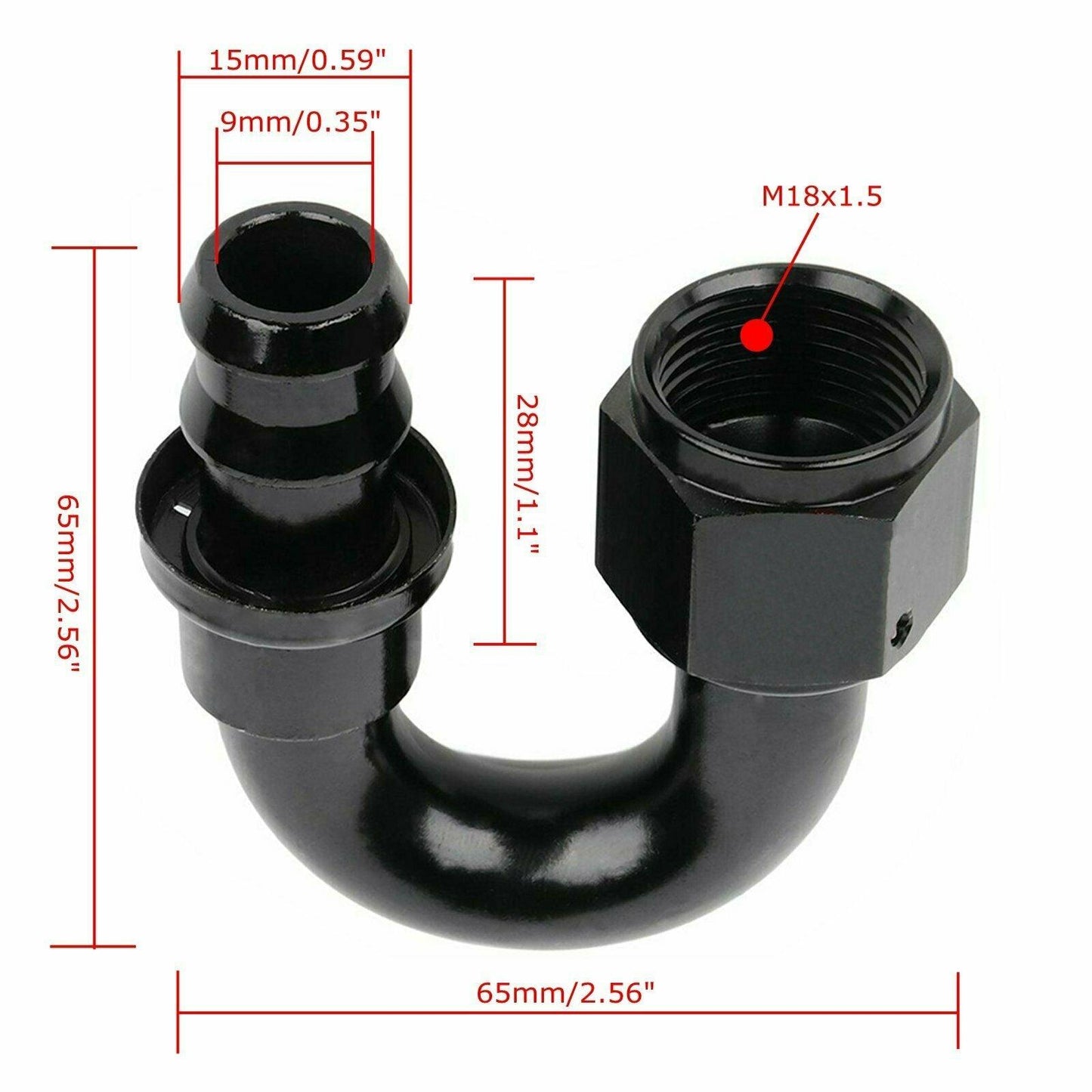 
                  
                    8AN Hose End Fitting Push On Lock Adapter For Oil Fuel Hose Line - www.blackhorse-racing.com
                  
                