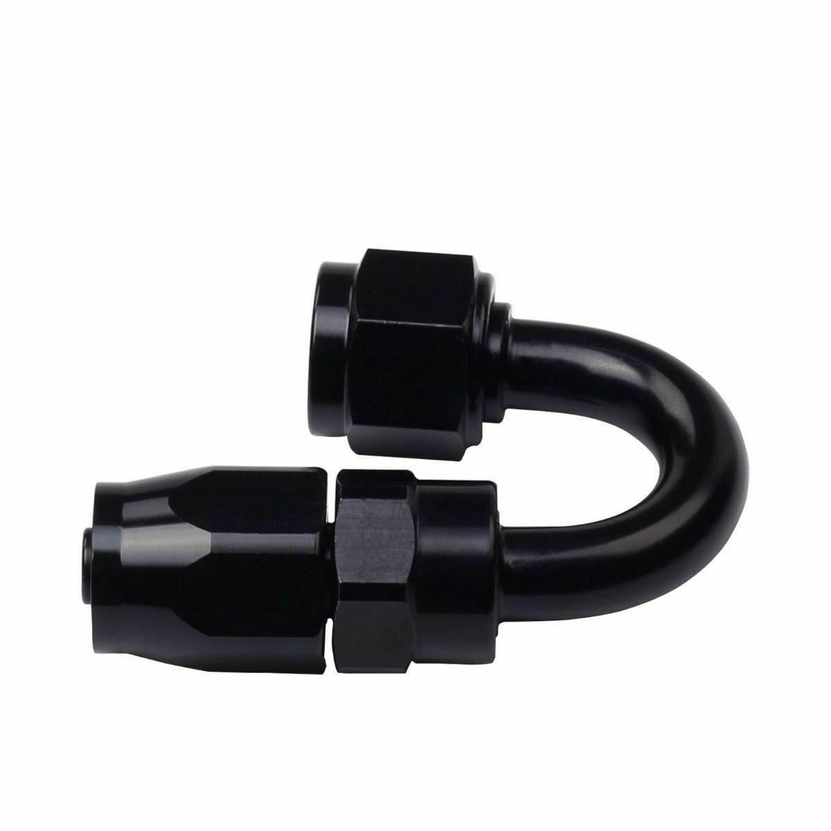 
                  
                    Black AN12 AN-12 180 Degree Swivel Oil/Fuel/Gas Hose Line End Fitting Adapter - www.blackhorse-racing.com
                  
                