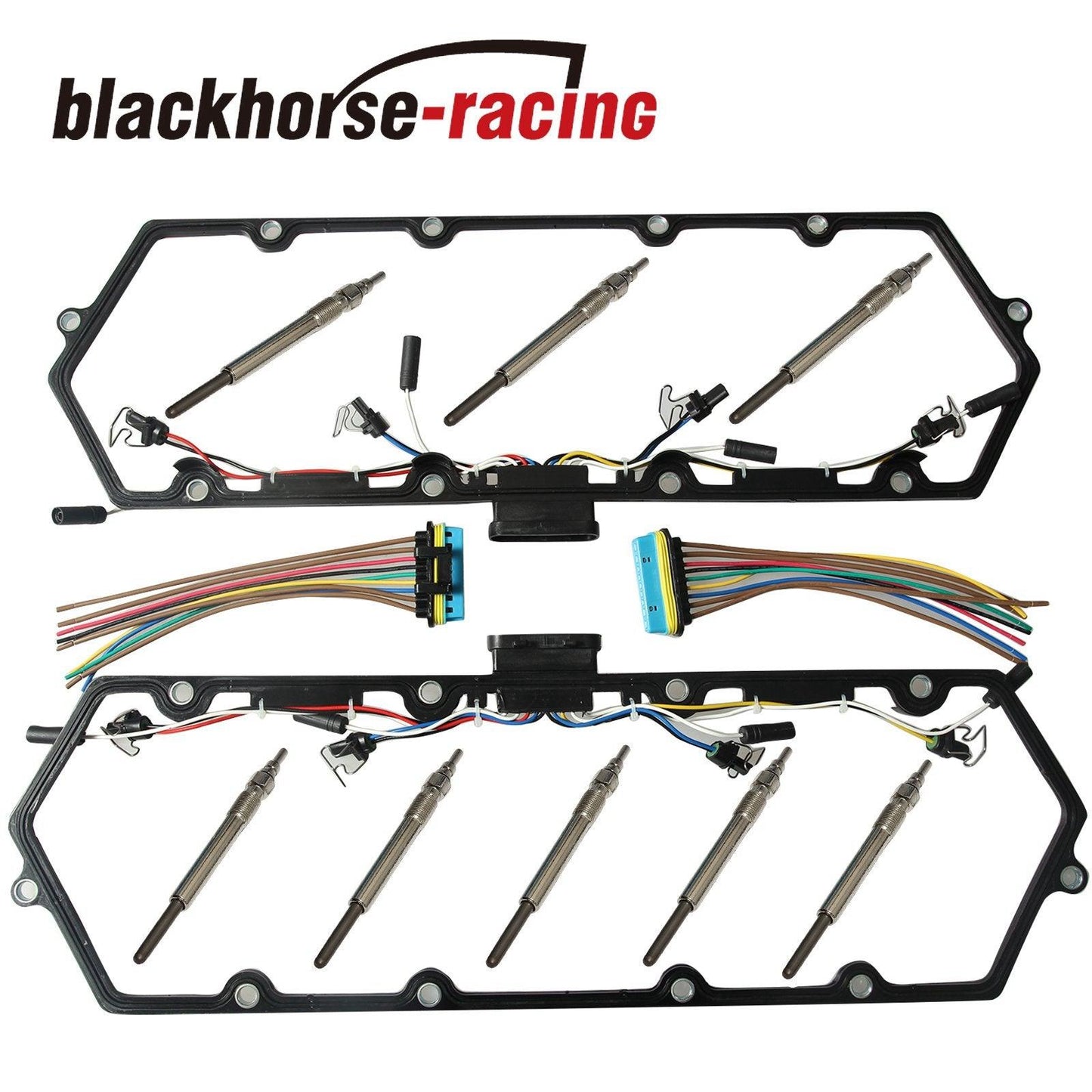 
                  
                    8Pcs Harness Glow Plugs + Valve Cover Gaskets + Relay For 99-03 7.3L Powerstroke - www.blackhorse-racing.com
                  
                