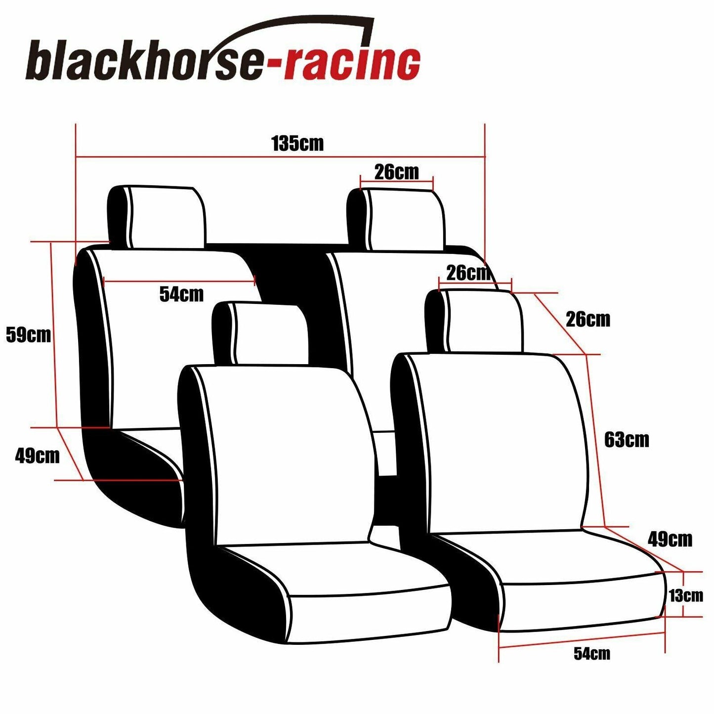 
                  
                    Front + Rear 5-Seat SUV Seat Cover Cooling Mesh PU Leather Car Cushion w/Pillow - www.blackhorse-racing.com
                  
                