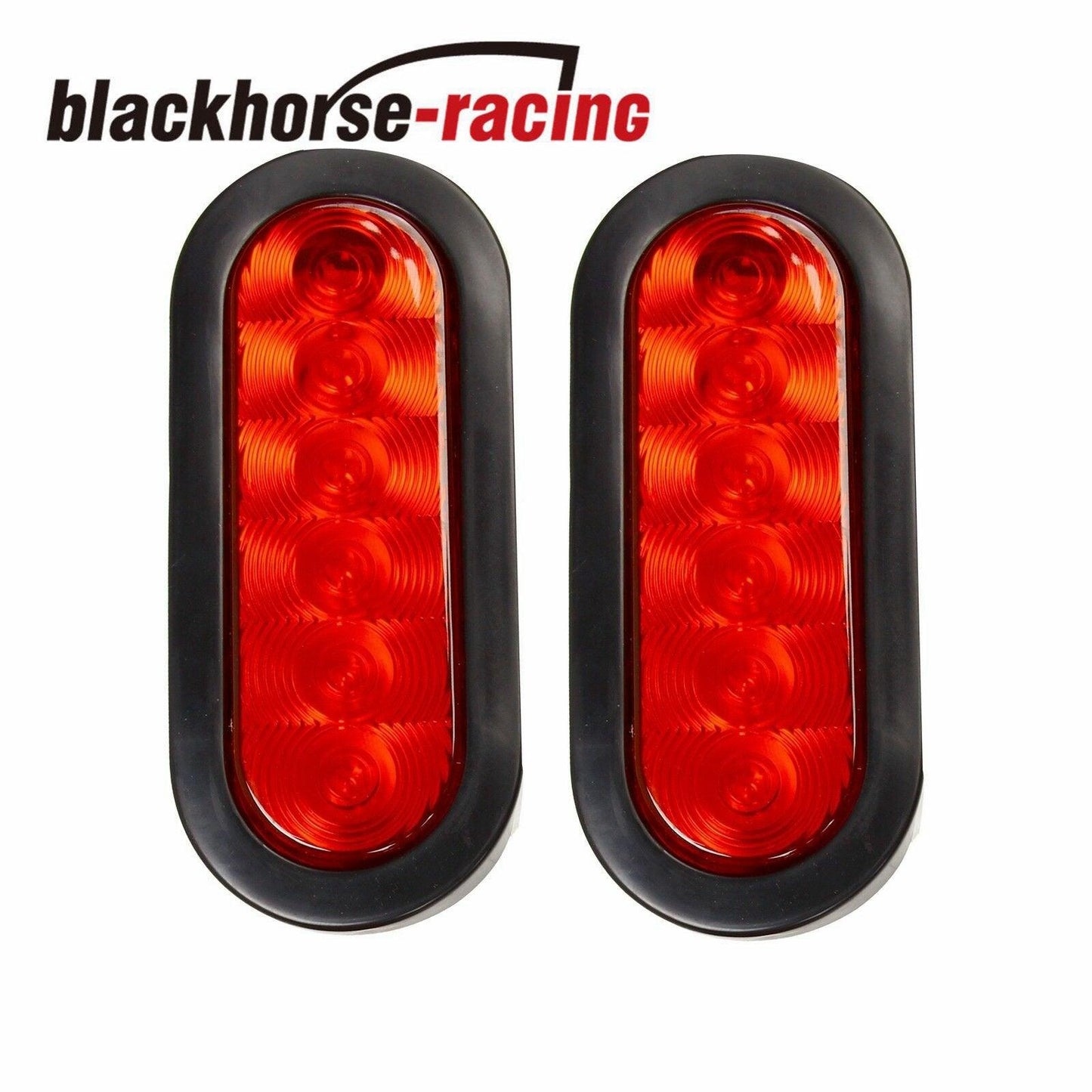 
                  
                    2 x 6'' Oval Trailer Truck Stop Turn Tail Brake Lights grommet Mount 6LED Boat - www.blackhorse-racing.com
                  
                