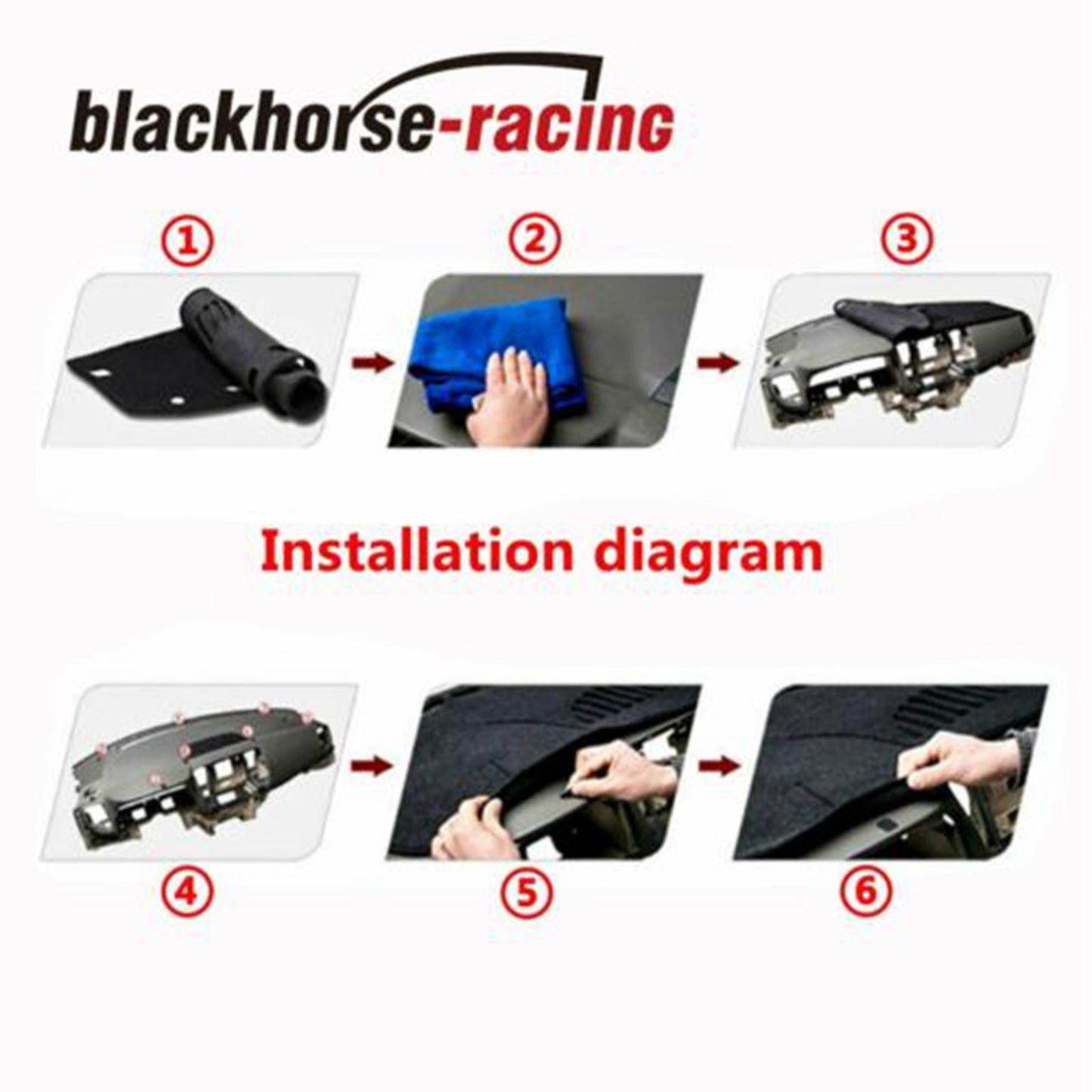 Fit For Nissan Altima 2007-2012 Dashmat Dash Mat Dashboard Cover Pad Sun Shade - www.blackhorse-racing.com