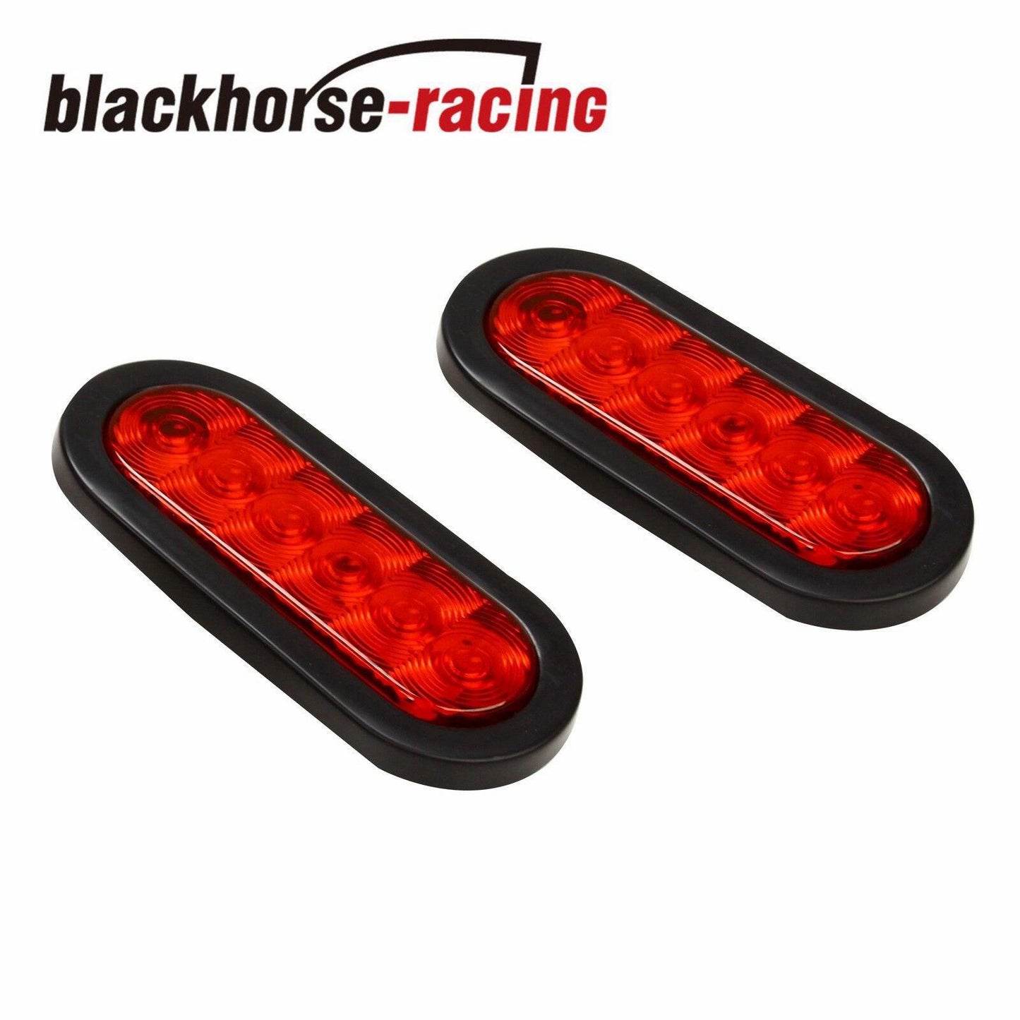 
                  
                    2 x 6'' Oval Trailer Truck Stop Turn Tail Brake Lights grommet Mount 6LED Boat - www.blackhorse-racing.com
                  
                