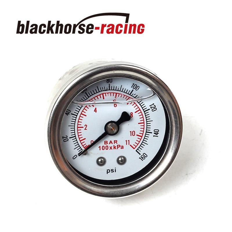 
                  
                    Universal White  Adjustable Fuel Pressure Regulator Gauge with 0-100 PSI New - www.blackhorse-racing.com
                  
                