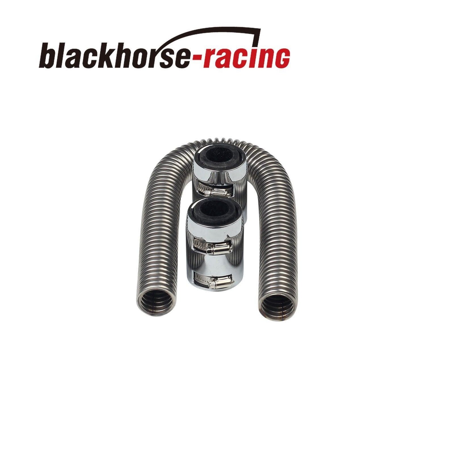 
                  
                    24'' Flexible Stainless Steel Upper or Lower Radiator Hose Kit+2 X Chrome Caps - www.blackhorse-racing.com
                  
                