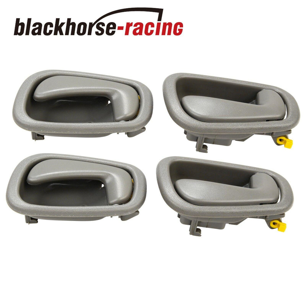 Gray Inside Door Handles 2 Left 2 Right For 1998-2002 Toyota Corolla Prizm - www.blackhorse-racing.com